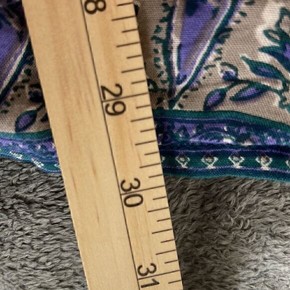 Brigitte Bailey Romper Womens size Small paisley Boho button Up Tassel Floral - Picture 10 of 14